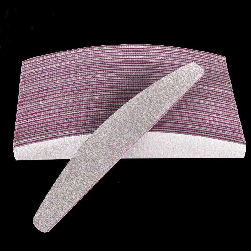 5PCS Nail File 100/180 Grit Sanding Manicure Tools Fingernail Polish Tool