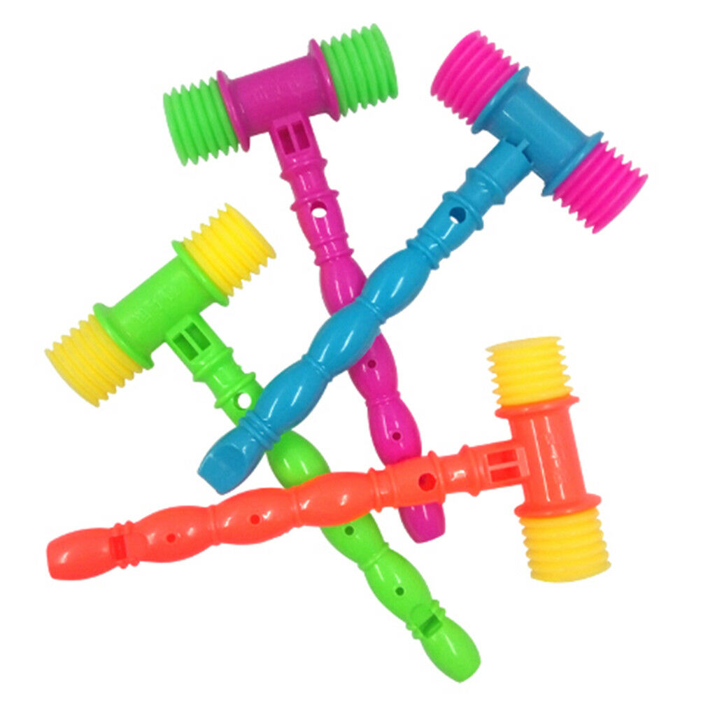 25cm Plastic Whistle Training Toddler Baby Kids Handle Hammer Noisy Whist.l8