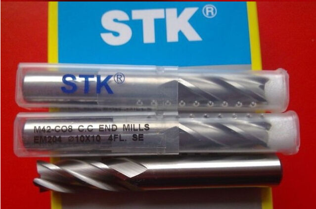 2pcs 10*10mm STK (Japan) 10 X 10mm 4 FLUTE End Milling [M1]