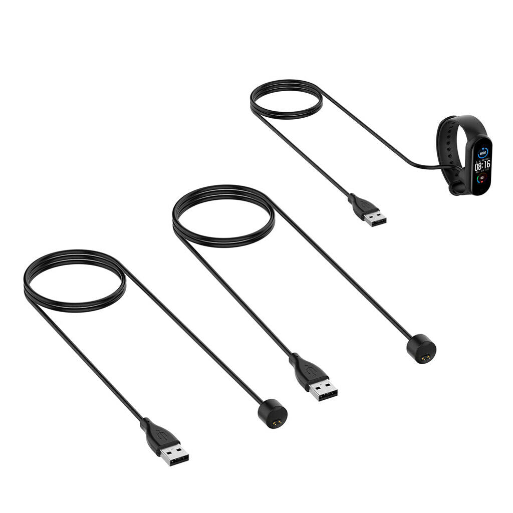 2 Pcs USB Charging Charger Cables for  Mi Band 5 Smart Watch Bracelet