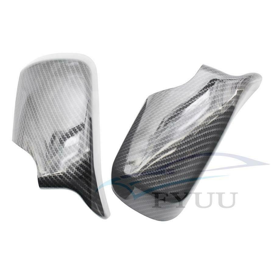 Carbon Fiber Look Side Mirror Cover for BMW E46 316i 318i 325i 330i Sedan 98-05