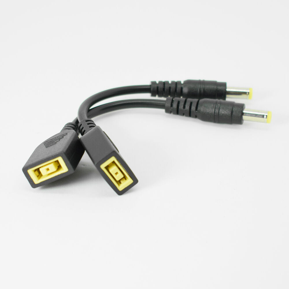 1pc 5.5x2.5mm Male To Square DC Tip Female Adapter Cable For Lenovo ThinkPad