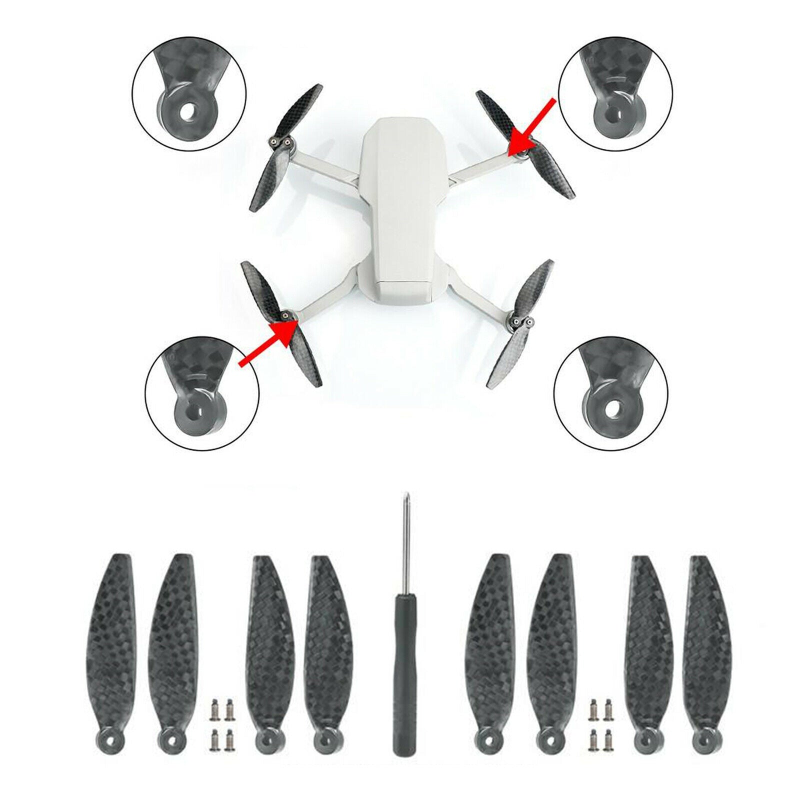 Foldable Propellers Paddle for DJI Mavic Mini 2 Drone Accessories Props