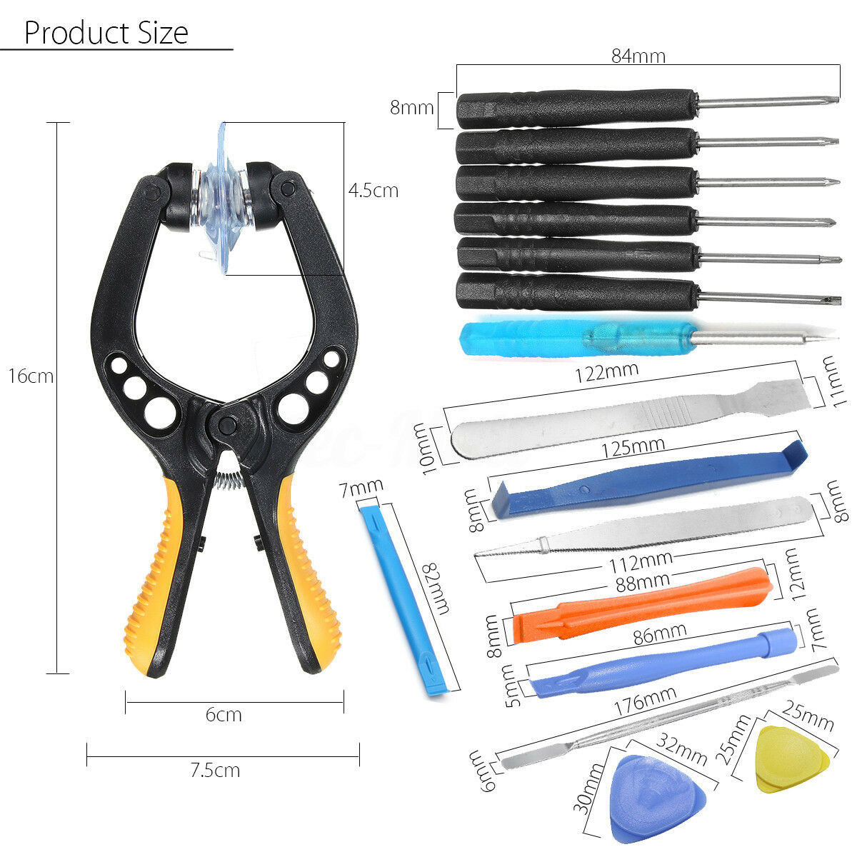 Mobile Phone 24 in 1 Repair Spudger Tools Kit Pry Opening Tool Screwdriver Set