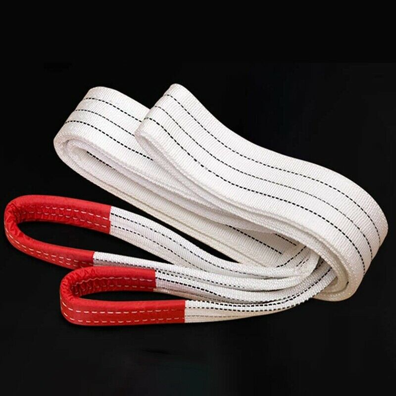 2M High-Strength Polypropylene Sling White 5 Tons Buckle Sling Flat Sling SuitS6