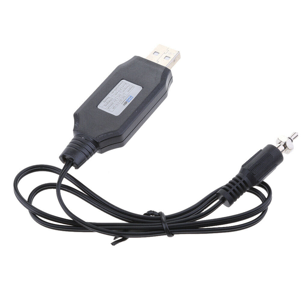 Premium USB Male to Glow Plug Ignitor Charger Adapter Cable Kit For RC Cars