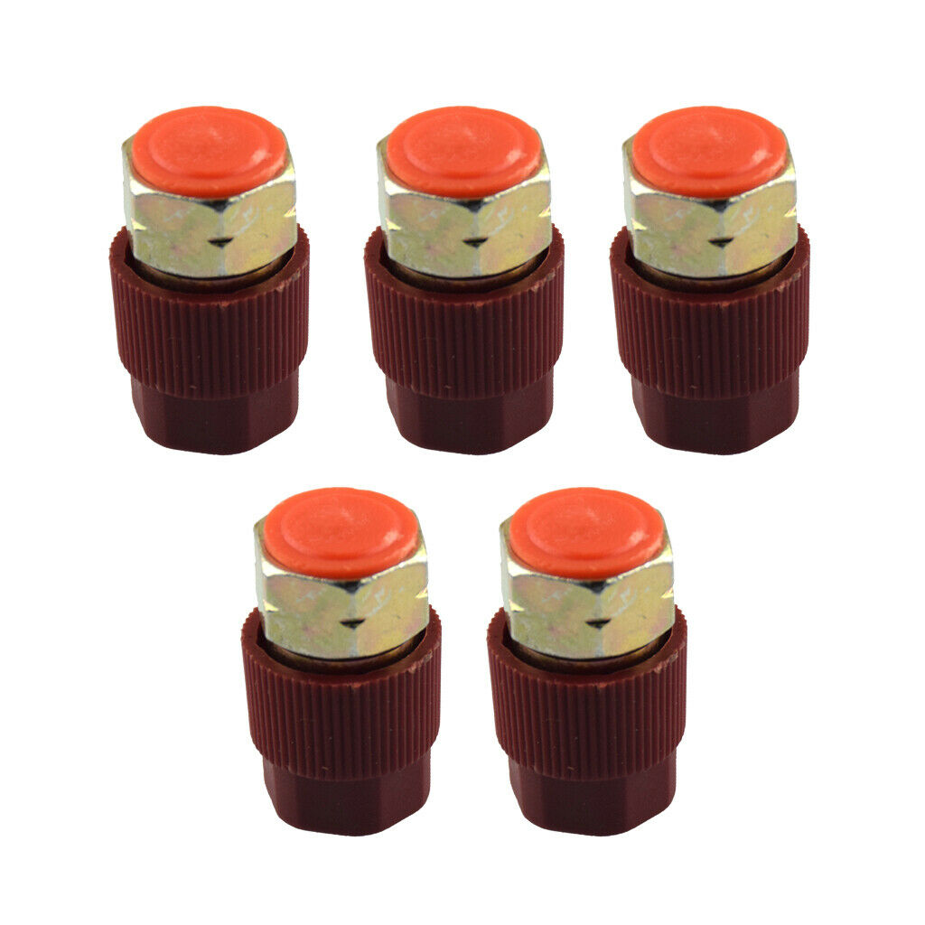 5 Pieces AC A/C Charging 3/8 High Side Adapter Retrofit R12 to R134a