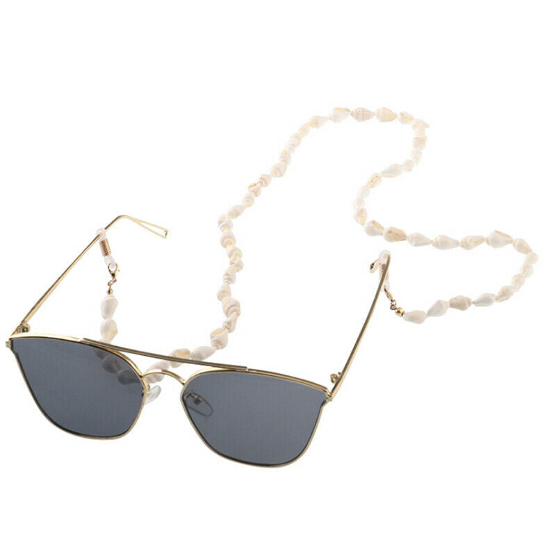 Sunglasses Holder Chain Shell Reading Glasses Spectacles Neck Cord Metal StrapBD