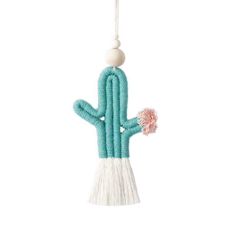 Handmade Weaving Cactus Wall Decor Wall Hanging Ornament for Home Decoration