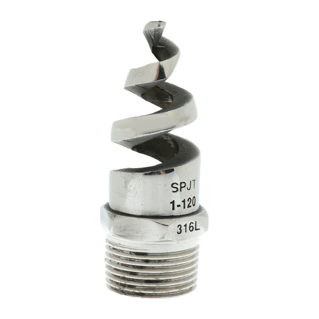 Spiral Spray Nozzle 1" Male 316L Stainless