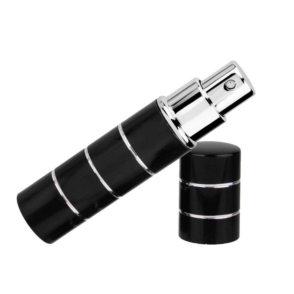 Portable Refillable Perfume Atomizer Bottle Empty Sprayer Container Black