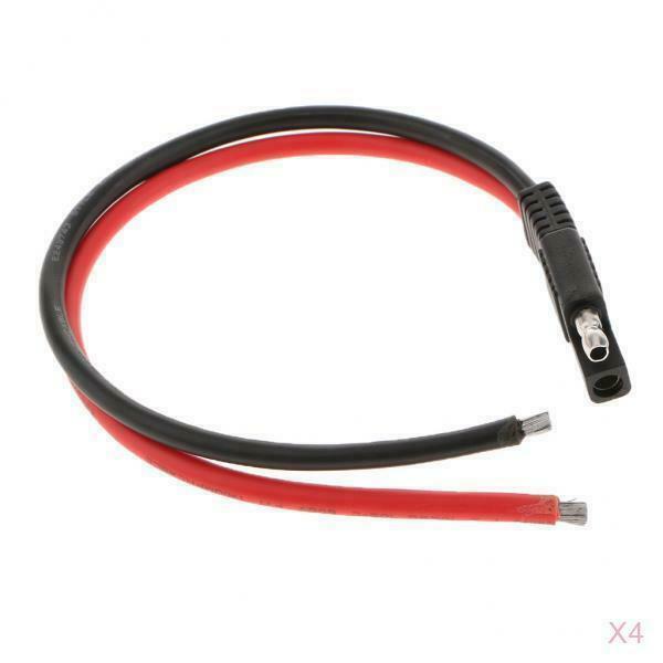 4Pieces 10AWG SAE Harness Extension Connector For Car Motor Solar Batteries