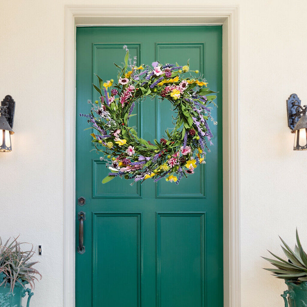 Simulation Artificial Flower Wreath Front Door Garland Farmhouse Party Decor