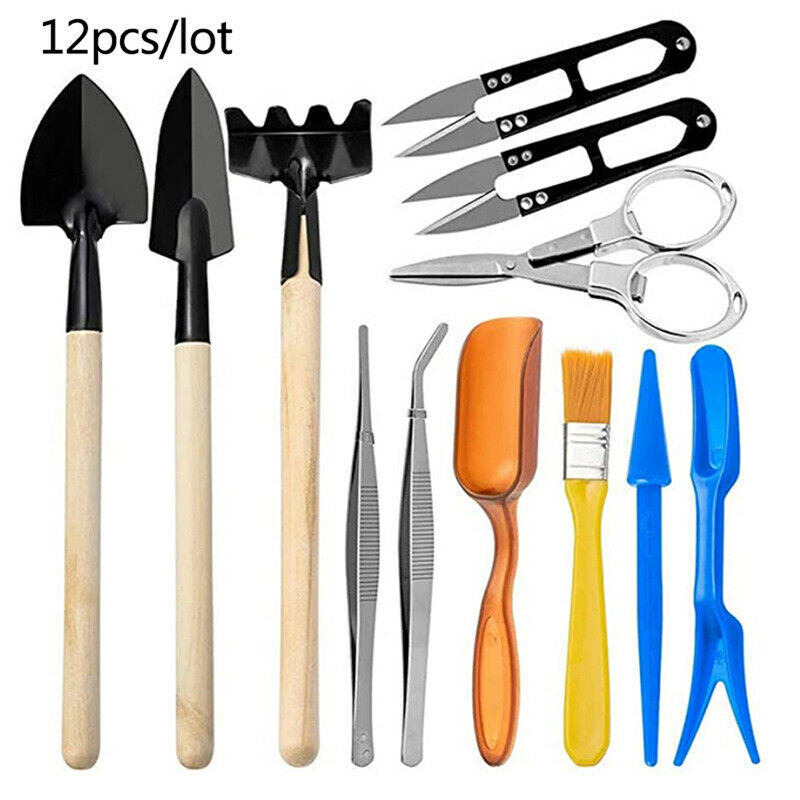 12Pcs Succulent Plants Tool Mini Garden Hand Transplanting Gardening Tool  JdDF