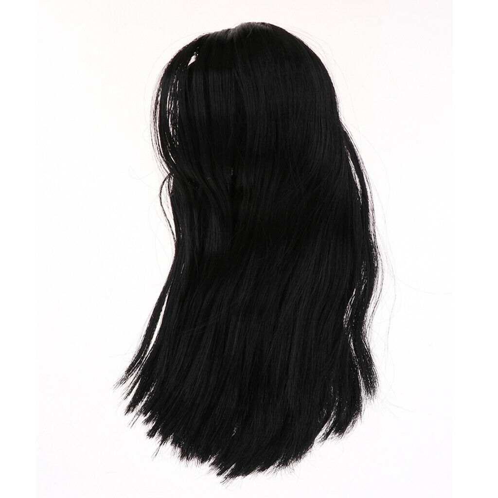 Black Straight Hair Head Sculpts Custom-made DIY Body Parts  for 1/4 KID