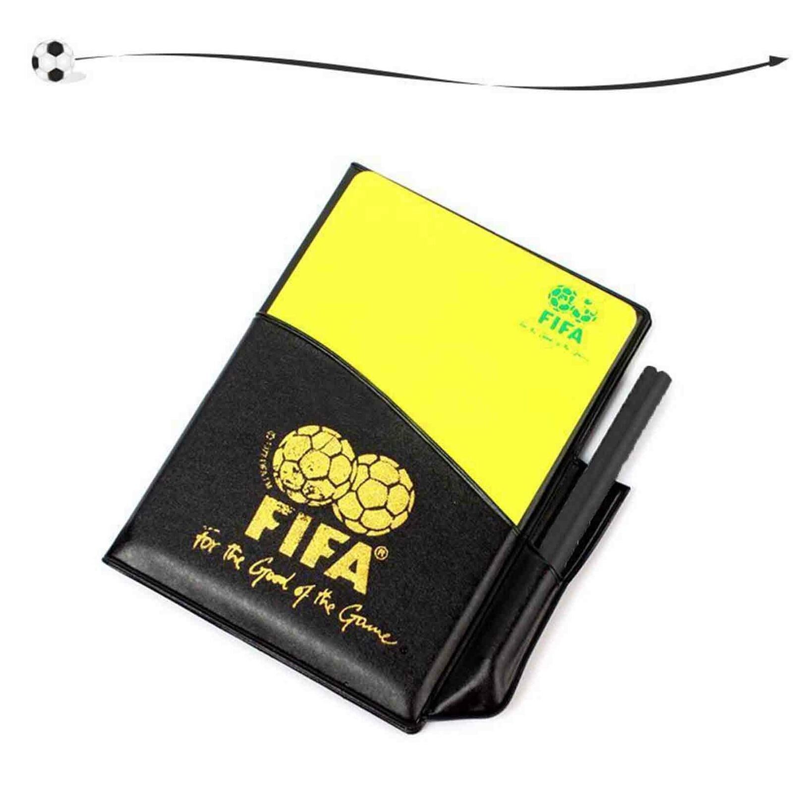 Professional Soccer Referee Wallet Football Red card Yellow Card Pencil Log Book