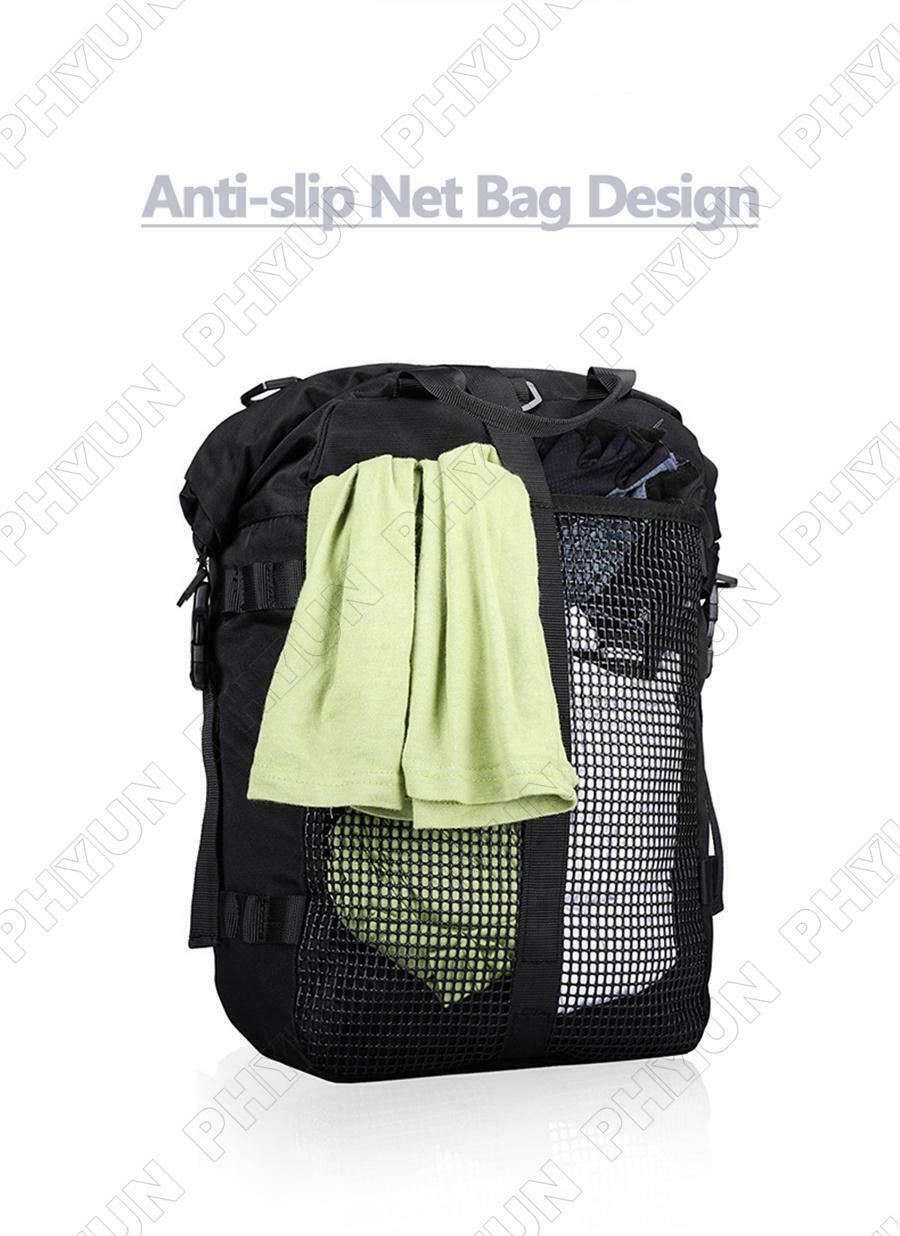 20L Black PVC Waterproof Motorcycle Rear Seat Luggage Storage Bag Back Tail Bags
