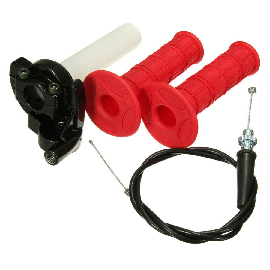 7/8" Twist Throttle Hand Grip Cable For 50-250CC Quad Pit Dirt Bike  Motorcycle