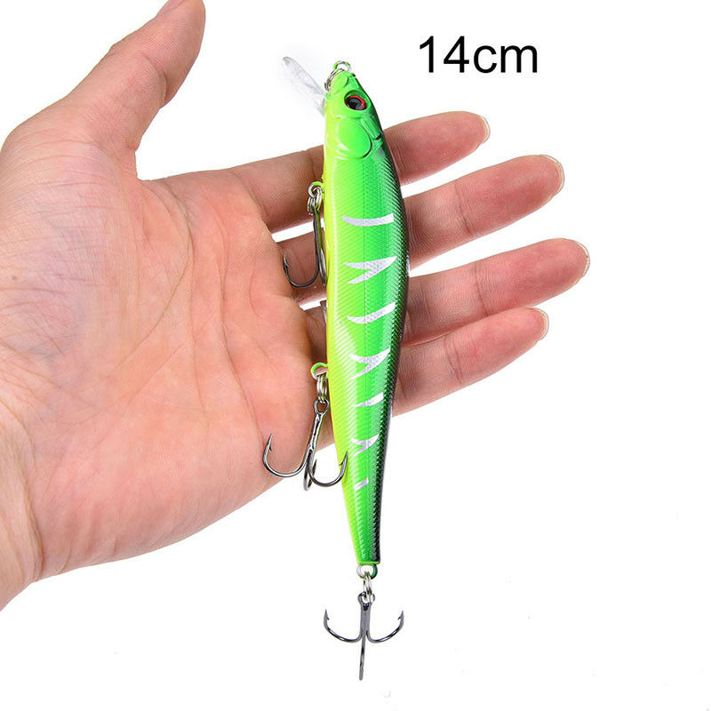1pc 14cm/23g minnow fishing lures plastic baits hard lures fishing hooks .l8