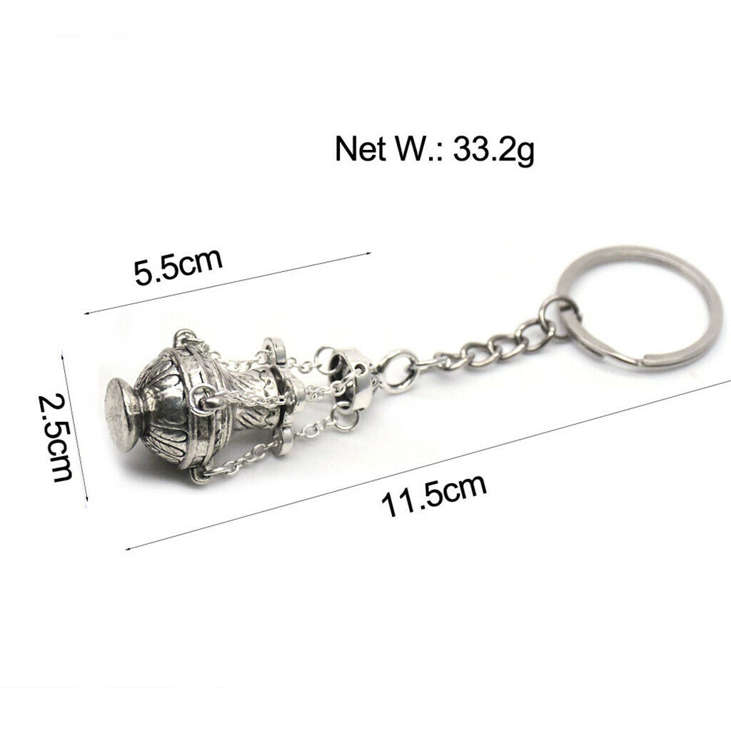 Incense Burner Keychain Keyring Bag Charms Key Ring Car Hanging Ornaments