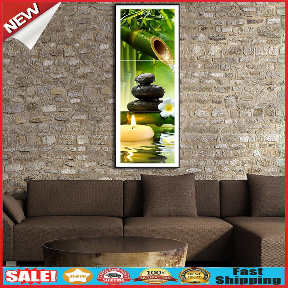 Scenery 5D DIY Full Drill Diamond Painting 3-pictures Combination Kit Craft @