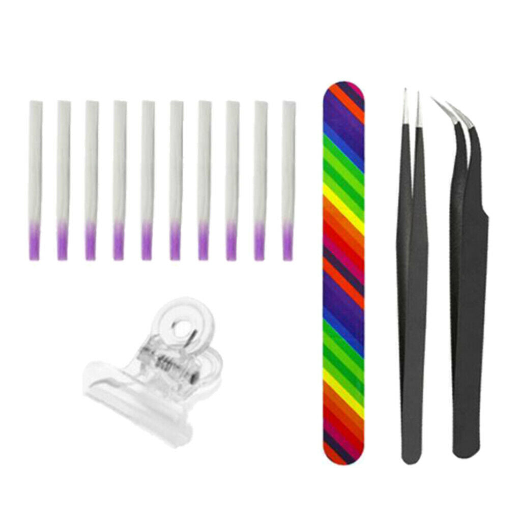 Manicure Tool Kit Fiberglass Gel Tips UV Cure Nail Silk Fiber Beauty Make Up