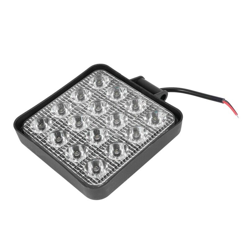 2 pcs 48W 6000k LED Spot Beam Square Work Lights Lamp Tractor SUV Truck 4WD 12F8
