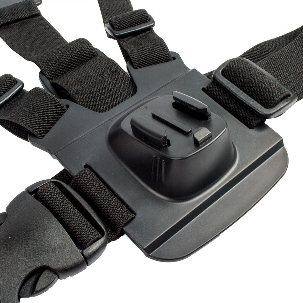 Elastic Chest Strap + 2 Pieces Quick Release Buckle Clip Set for GoPro Hero