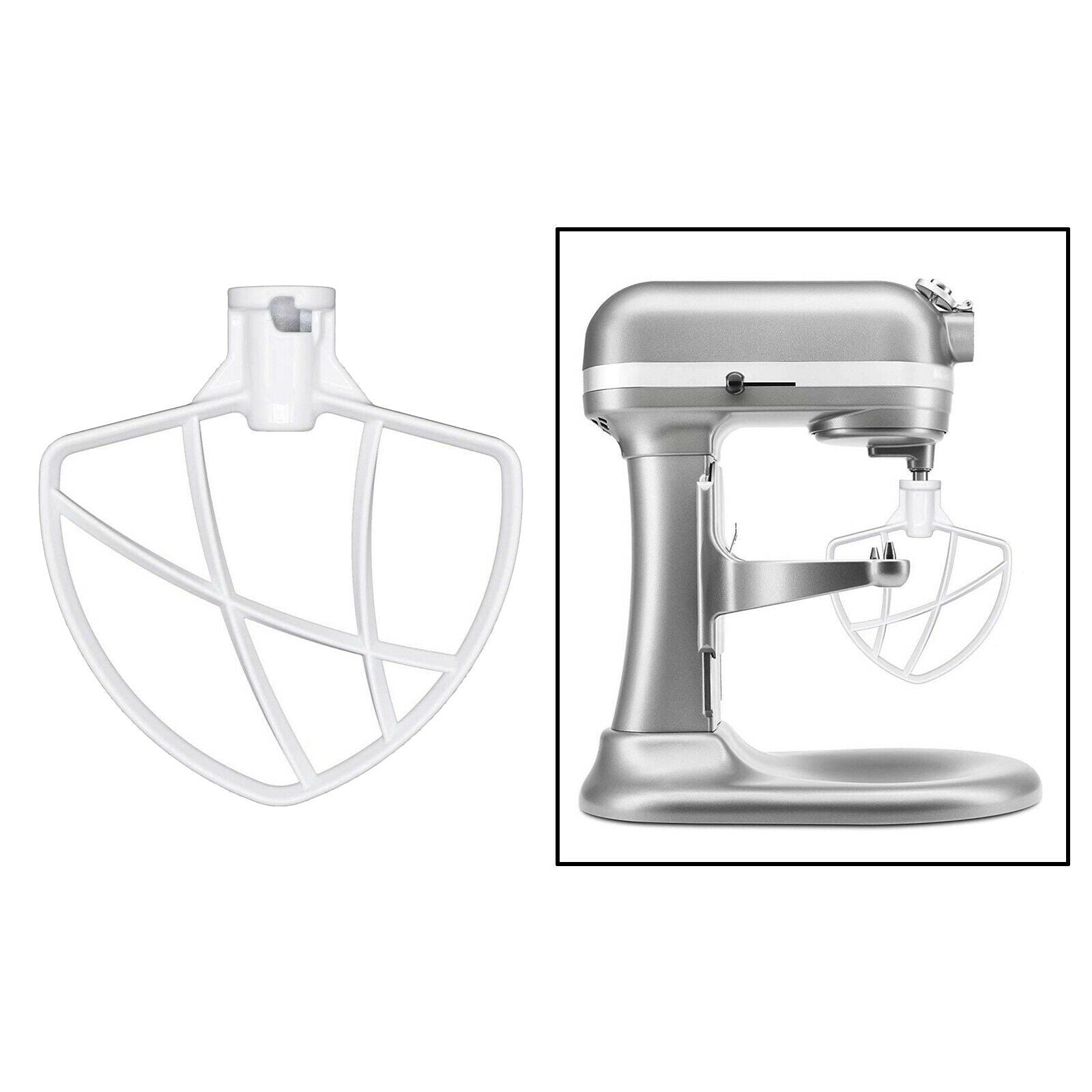 Kitchen Mixer Aid Coated Flat Beater, 6 qt Mixer Blade Replacement Accessory,