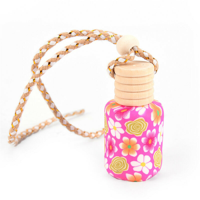 Floral Art Printed Hanging Car Air Freshener Perfume Diffuser Fragrance Bo.l8