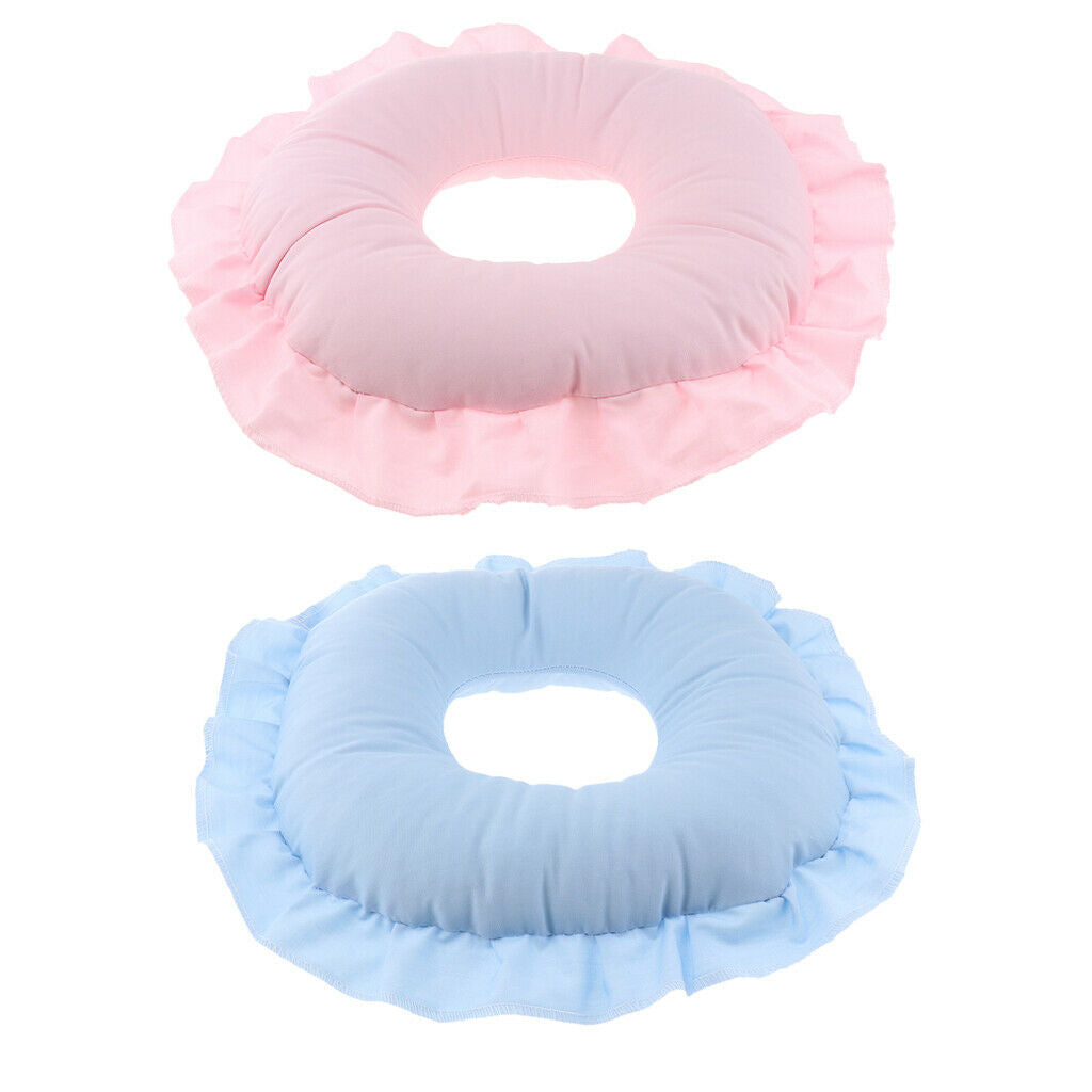2 Pieces Soft Salon Face Massage Pillow Head Rest SPA Table Cradle Cushion