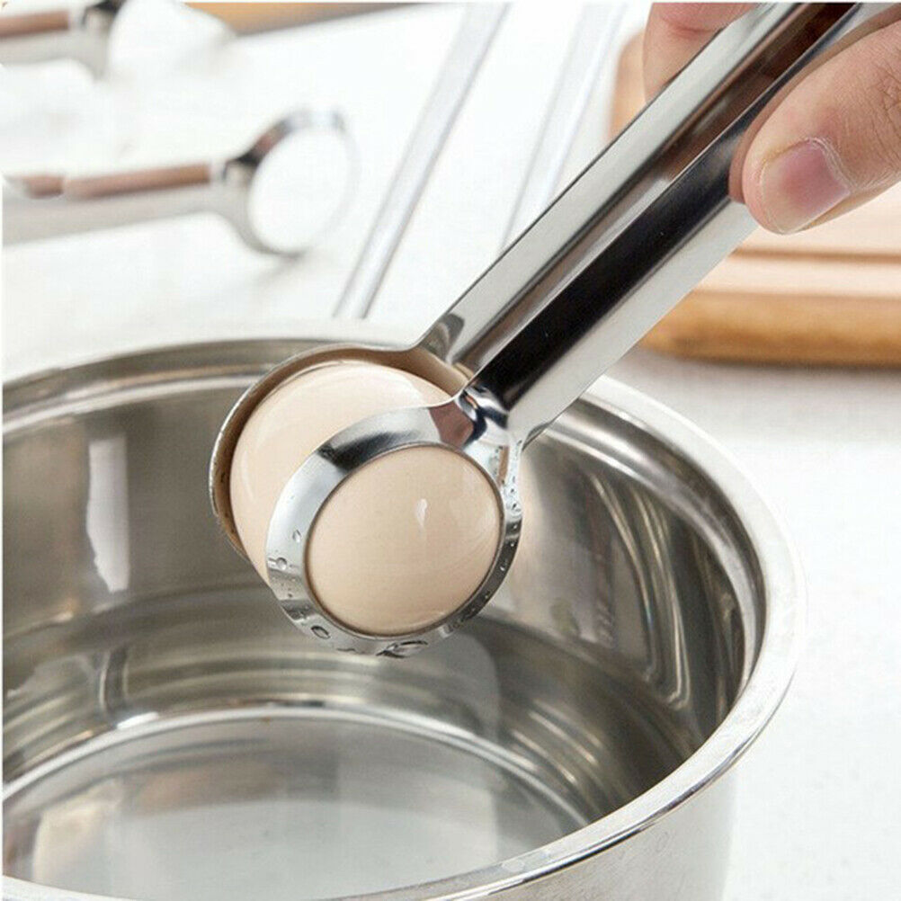 1pc Creative Stainless Steel Egg Tong Clip For Kitchen Gadget Cooking Too.l8