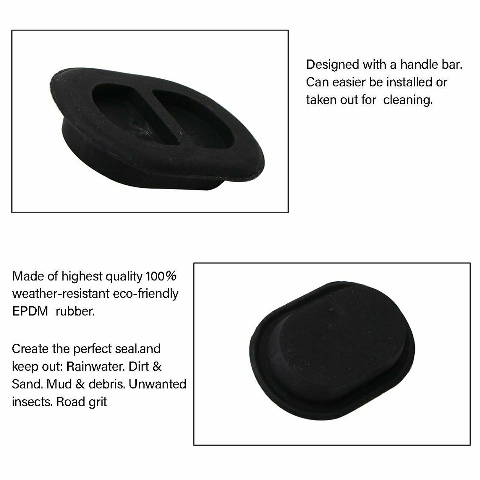 7pcs Small Rubber Floor Drain Plugs Pan Body Plug For Wrangler JK 07-17 CN