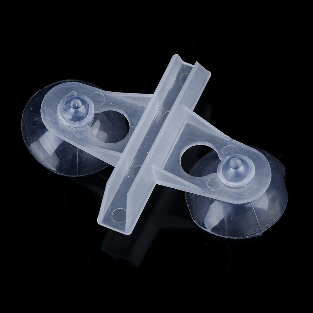 5pcs Aquarium Fish Tank Divider Suction Cup Divider Plastic Sheet Holder .l8