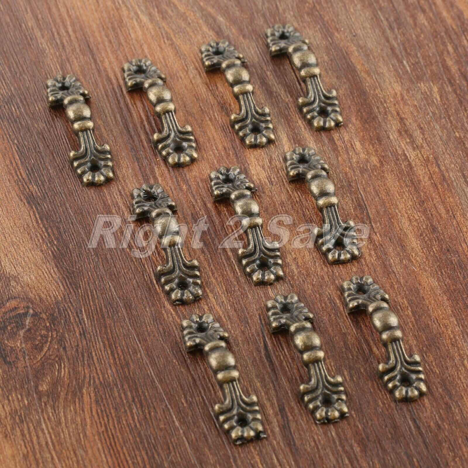 Retro Furniture Door Pull Handles Cupboard Bookcase Drawer Cabinet Knobs 42*12mm