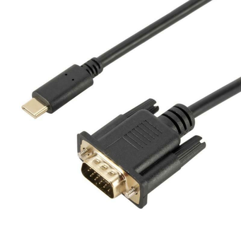 Type-C to VGA Converter for Computer Laptop Tablet High Speed Connection Cable