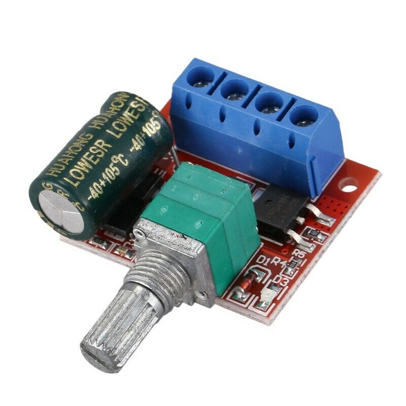 DC5-35V 5A PWM DC Motor Speed Controller LED Light Dimmer Switch 10KHz(Pack ofS3