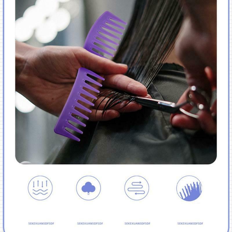 3pcs Wide Teeth Comb Detangling Hair Brush Anti-Static Combs Hairdressing Tools