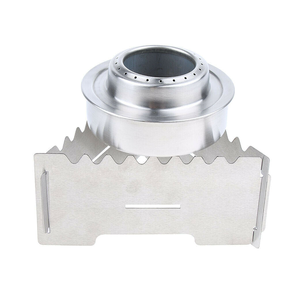 Stainless Steel Alcohol Stove Windproof Screen Burner Camping Backpacking