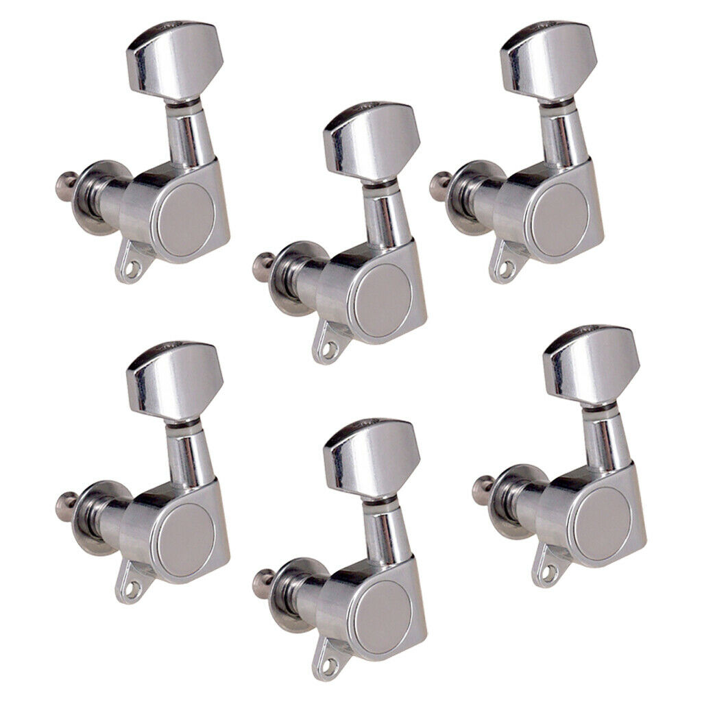 6L Sealed Guitar Tuning Peg Tuners Machine Heads for Acoustic Folk Guitar