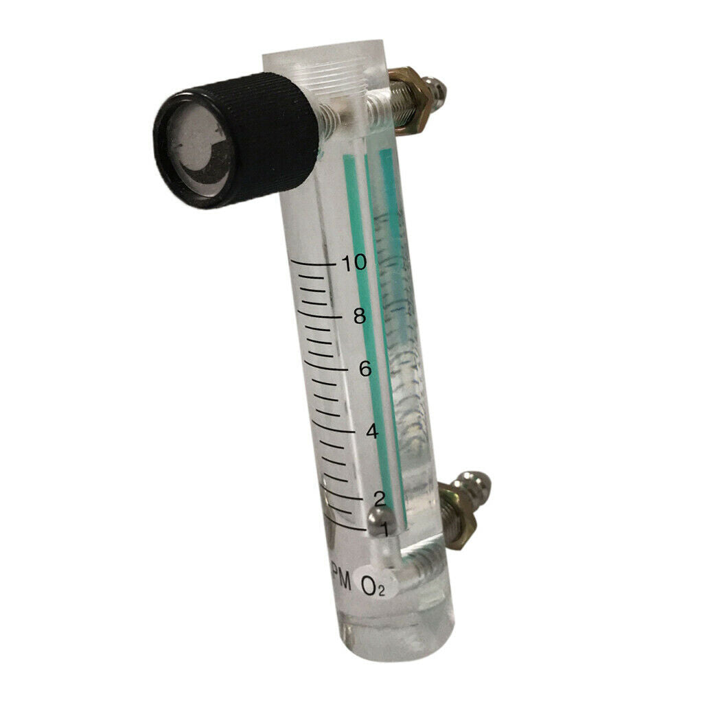 Oxygen Non-pulsating Flow Meter Supplies Copper&Glass with Valve Home 1-10L