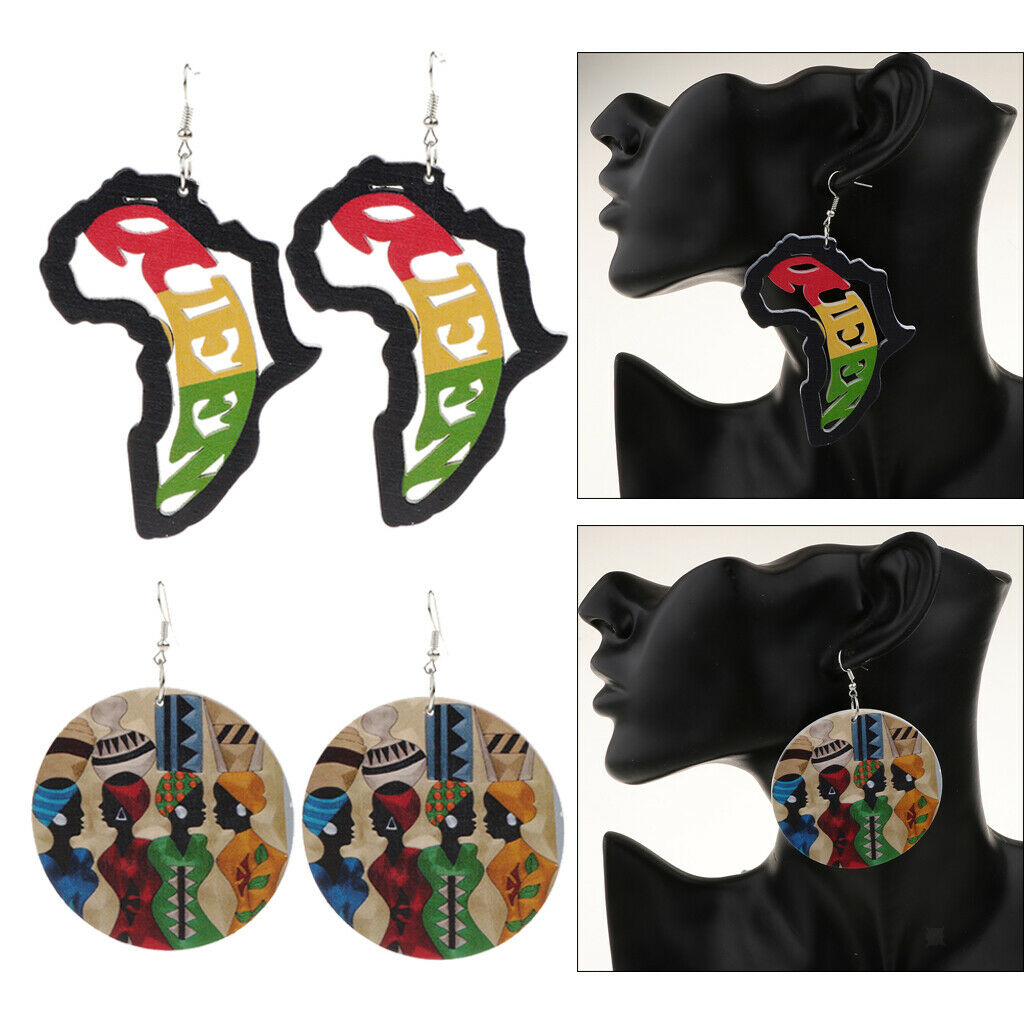 Natural African European Earrings Personalized Cool Girl Jewelry Charm Gift