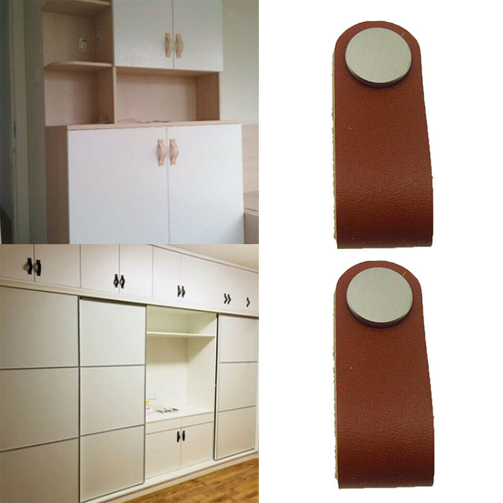2 Pieces Handmade Luggage Handle Cabinet Furniture Door Pull Knob Multi-size
