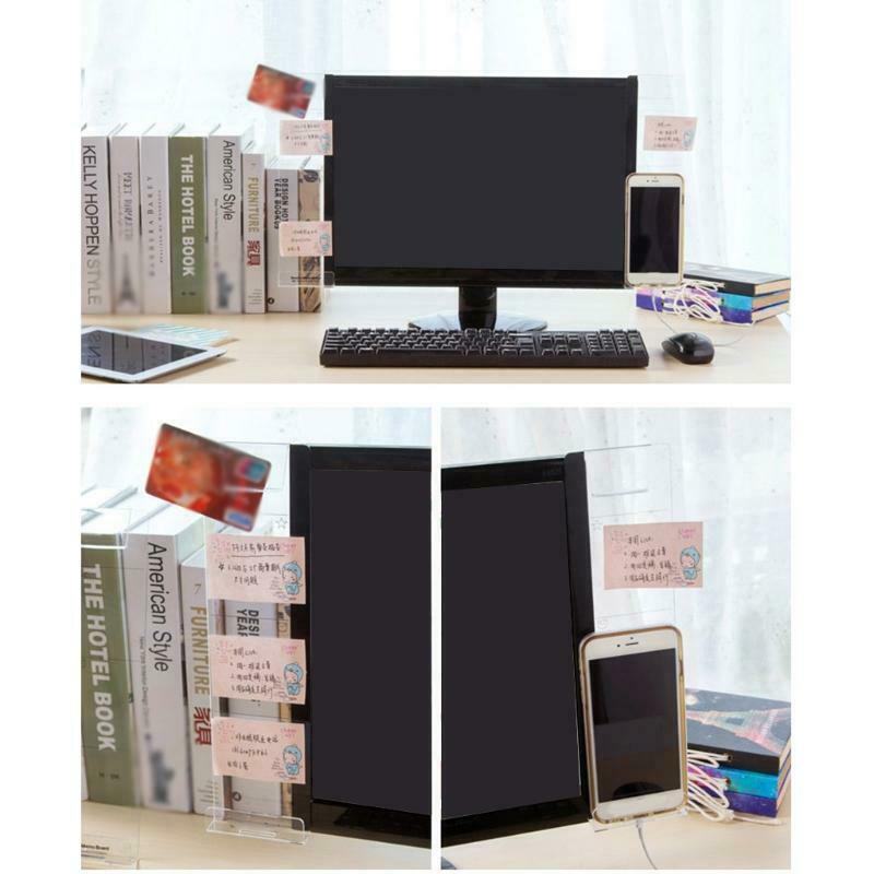 Acrylic Monitor Messag for Computer 2 Pieces Mobile Phone Support Record Thing