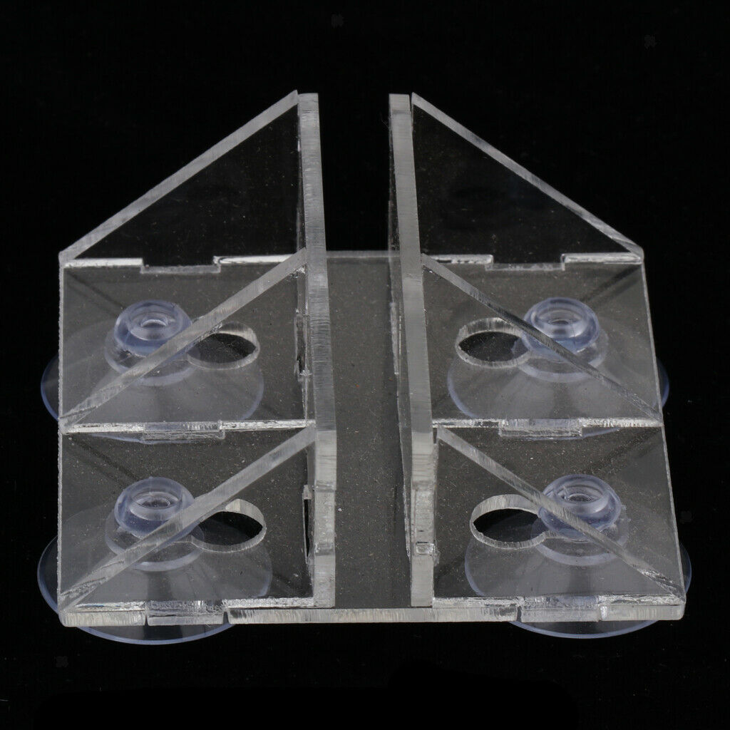 Enhanced Aquarium Fish Tank Acrylic Sucker Clip Divider Sheet Holder Clear