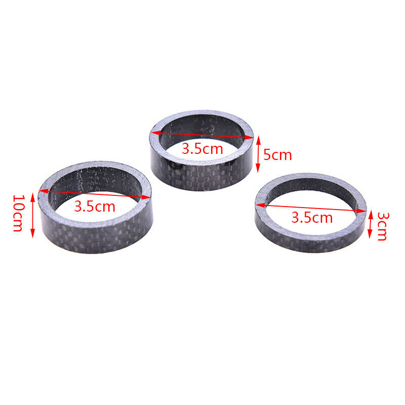 6pcs/set Carbon Fiber Bike Fork Headset Spacer 3mm 5mm 10mm for Bicyj3S1USSJCA