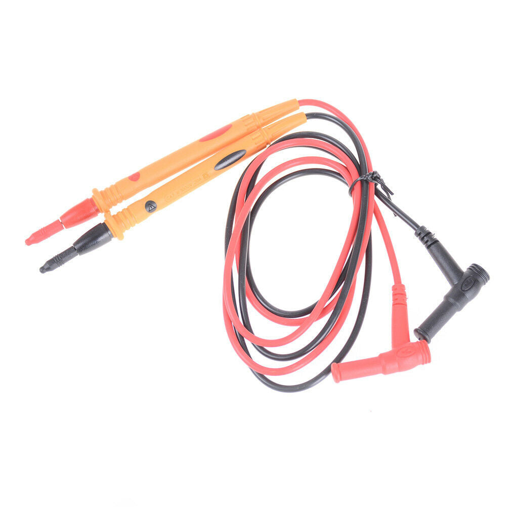 1 pair Heavy Duty Multimeter Voltmeter Rubberized Test Probe Leads 1000V   WF