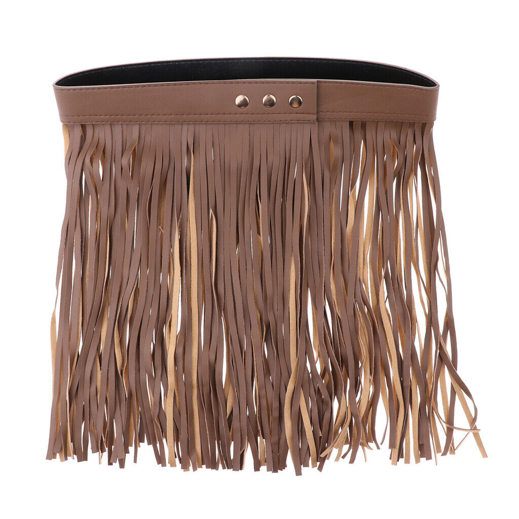 Fashion Women Tassel Skirt for Casual Dressing,Dance,Tavel,Party 35CM Brown
