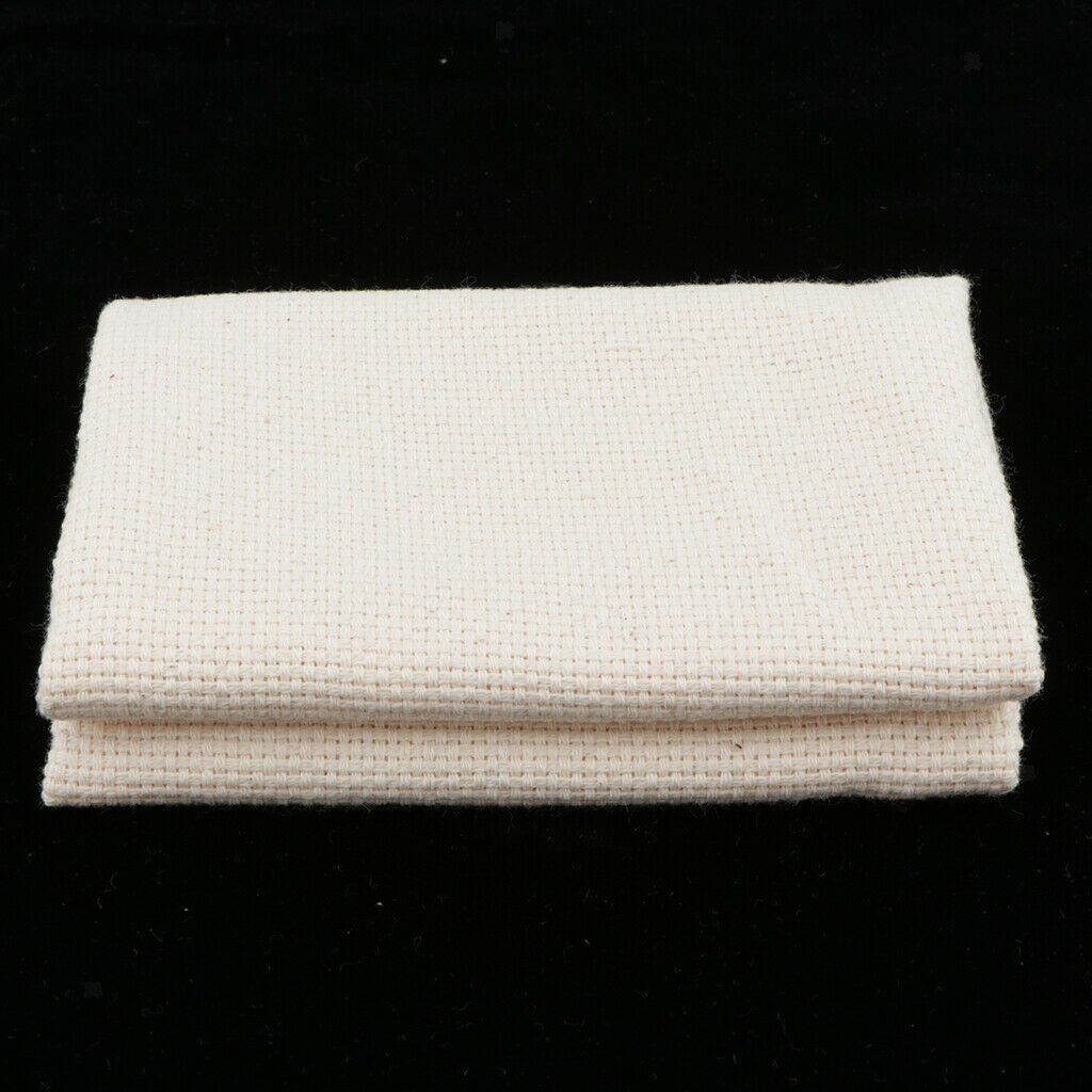 Cotton Monk's Aida Cloth for Embroidery/Rug Hooking/Punch Needling 30x34cm