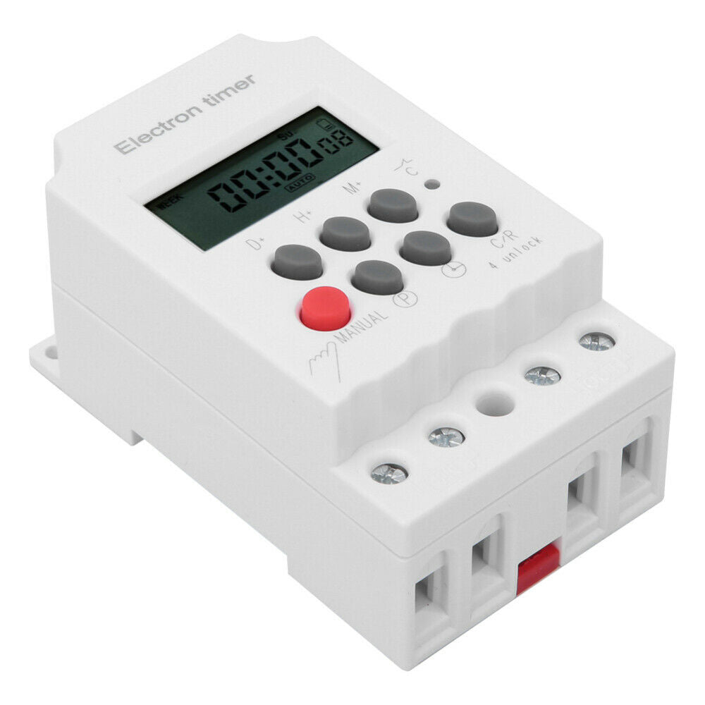 KG316T Electronic Timer 30A AC 220V Digital Programmable Electronic Timer Switch